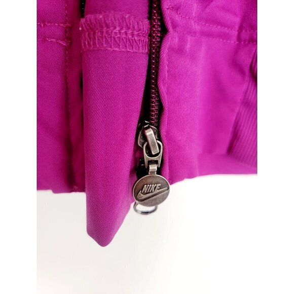 Nike Y2K Track Purple White Collared Full Zip Athleisure Women's Jacket Size M - Picture 6 of 9